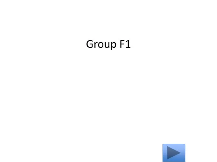 group f1