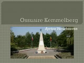 Ossuaire Kemmelberg