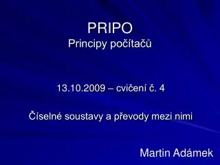 pripo principy po ta