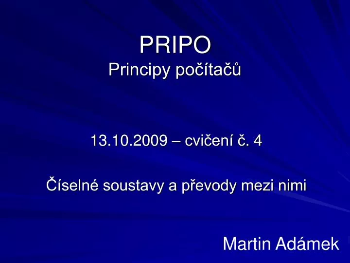 pripo principy po ta