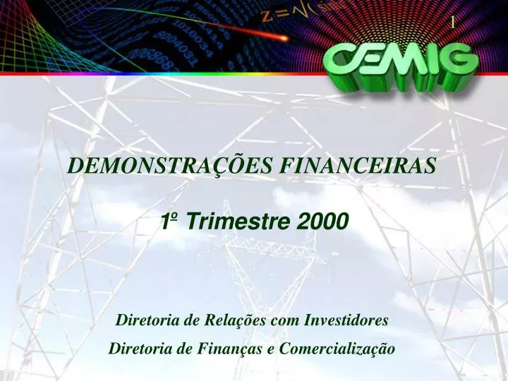 demonstra es financeiras 1 o trimestre 2000