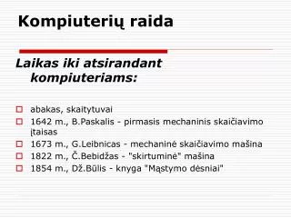 kompiuteri raida