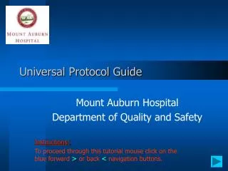 Universal Protocol Guide