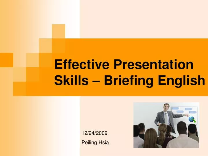 effective presentation skills briefing english