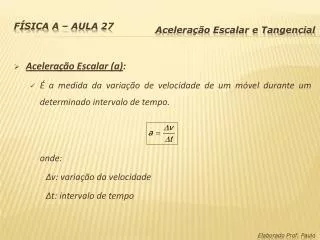 f sica a aula 27