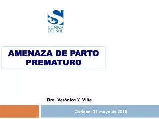 amenaza de parto prematuro