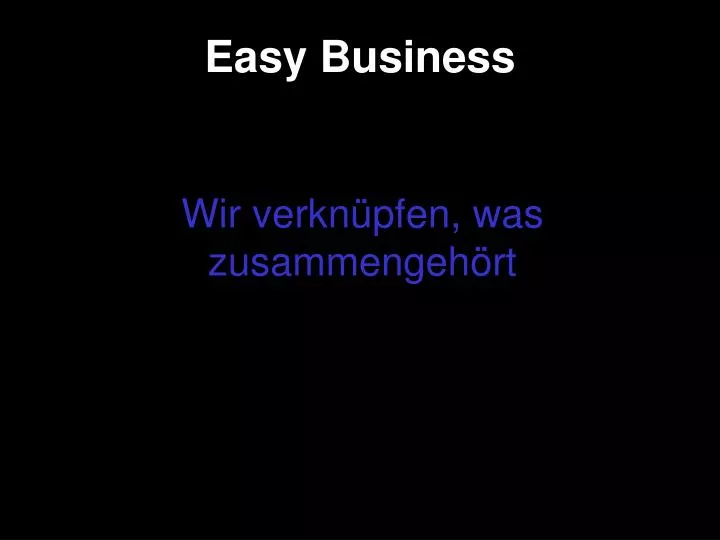 easy business