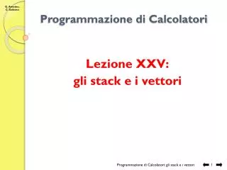 programmazione di calcolatori
