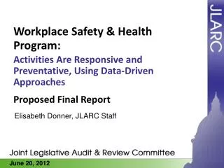 Workplace Safety &amp; Health Program: