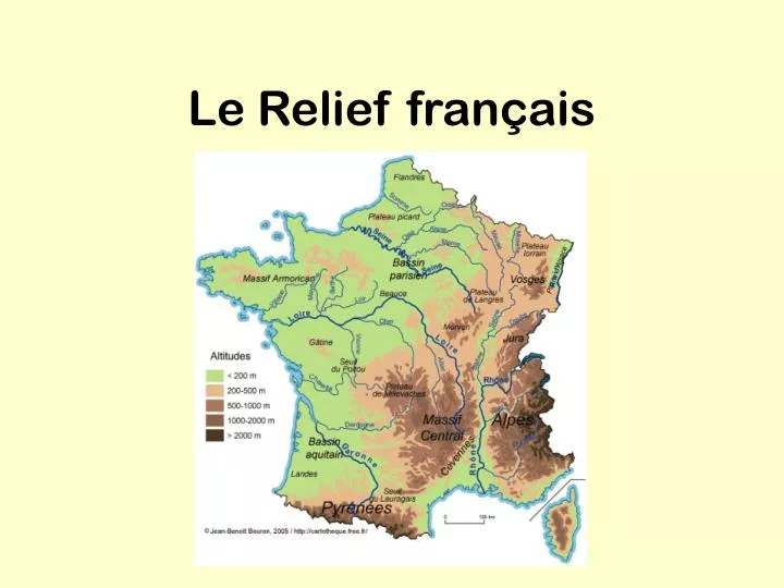 le relief fran ais