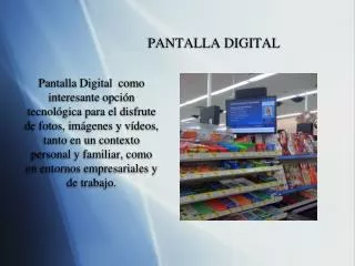 pantalla digital