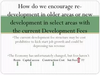 Examples- With Development Fees: