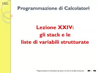 programmazione di calcolatori