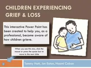 Children experiencing grief &amp; Loss