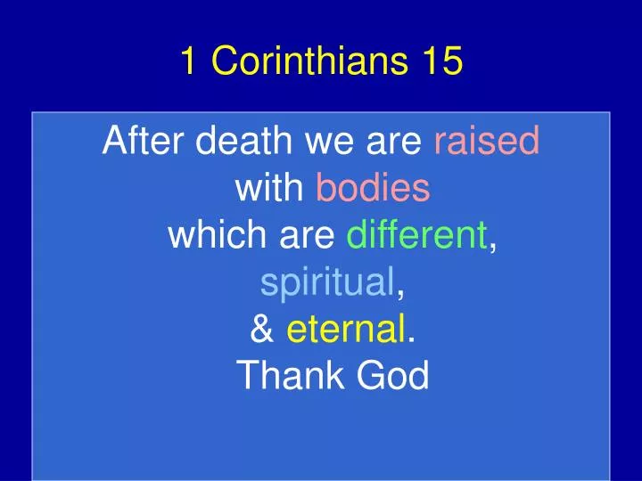 1 corinthians 15