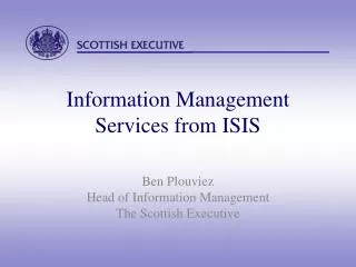 Information Management Services from ISIS