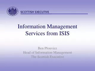 information management services from isis