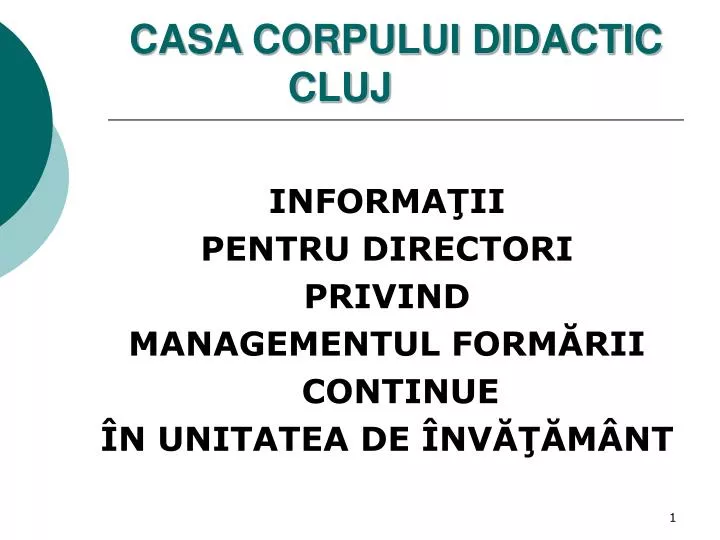 casa corpului didactic cluj