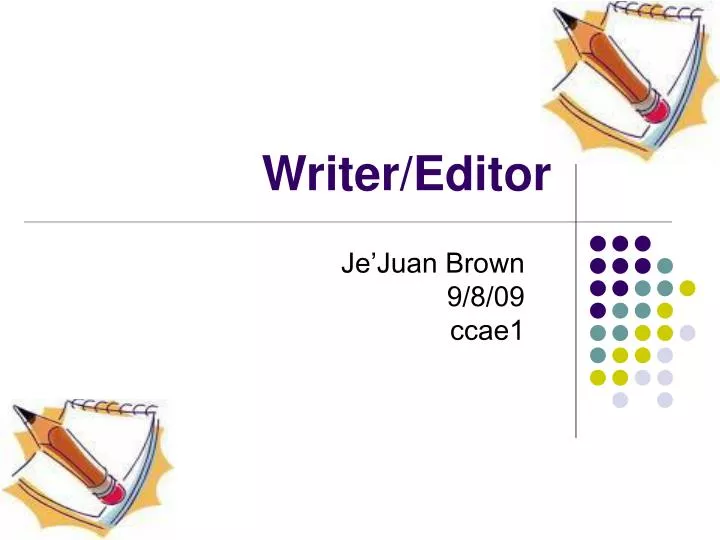 writer editor