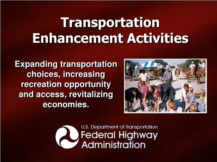 transportation enhancement activities