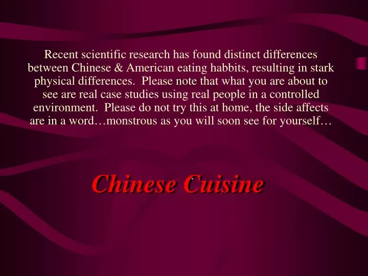 chinese cuisine