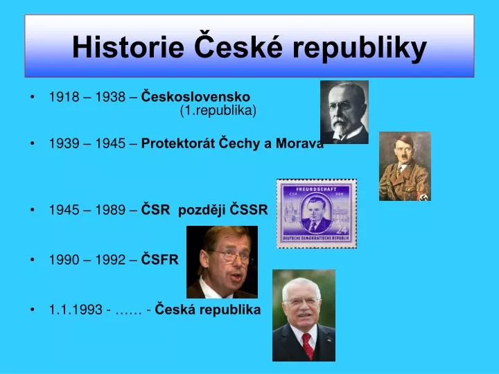historie esk republiky