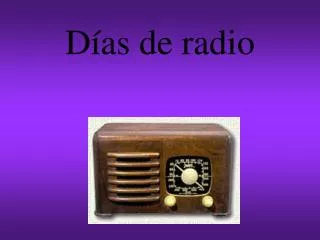 d as de radio