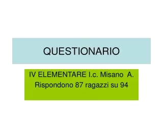 questionario