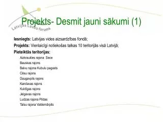projekts desmit jauni s kumi 1