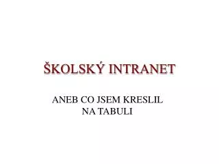 kolsk intranet