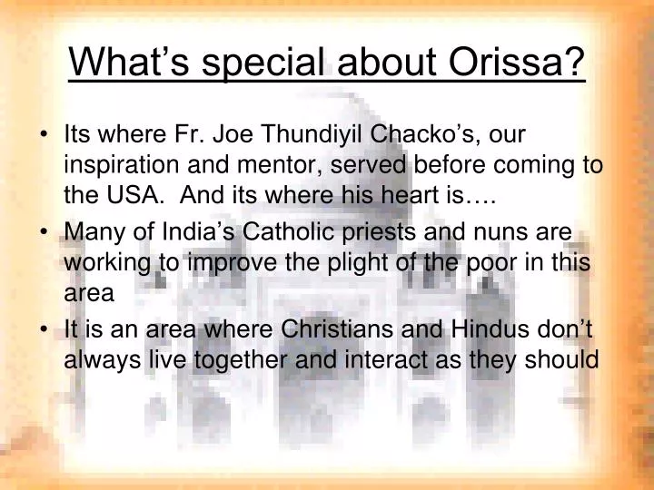 what s special about orissa