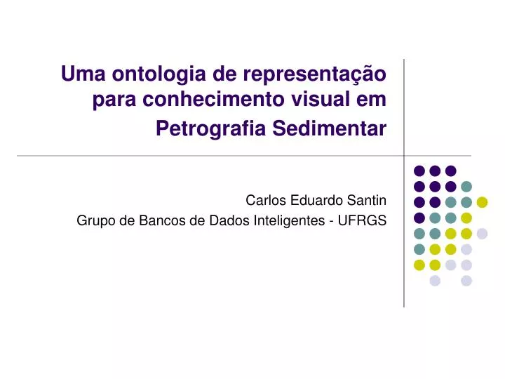 uma ontologia de representa o para conhecimento visual em petrografia sedimentar