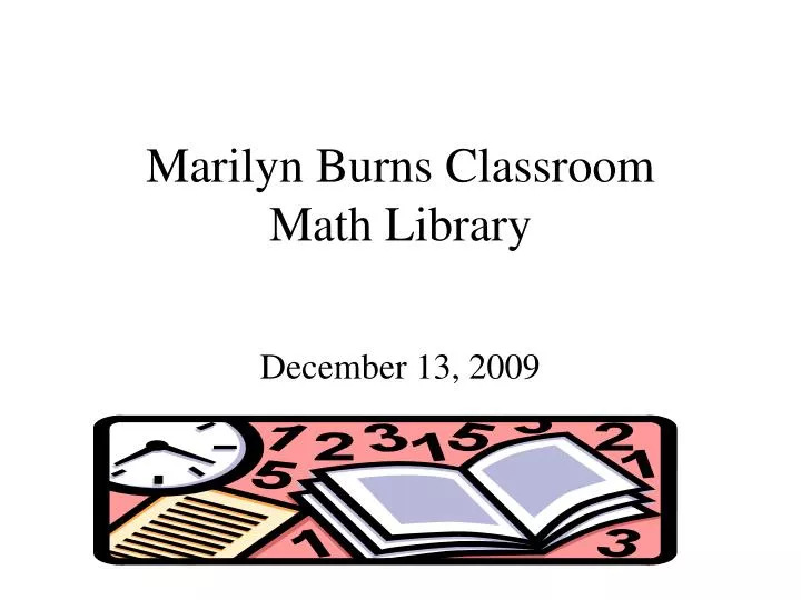 marilyn burns classroom math library