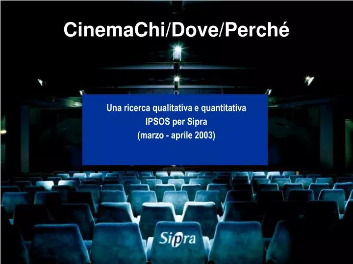 cinemachi dove perch