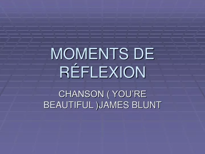 moments de r flexion