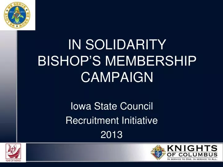 in solidarity bishop s membership campaign
