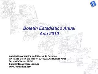 bolet n estad stico anual a o 2010