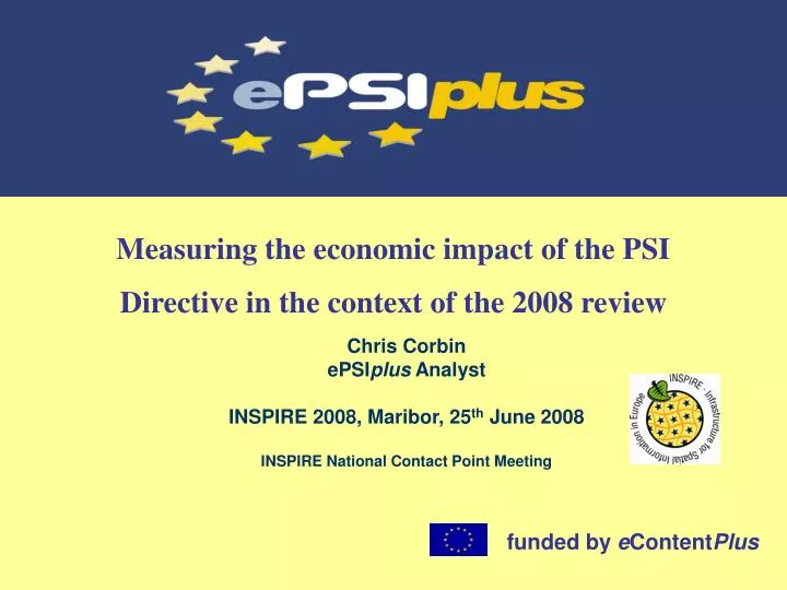 measuring the economic impact of the psi directive in the context of the 2008 review