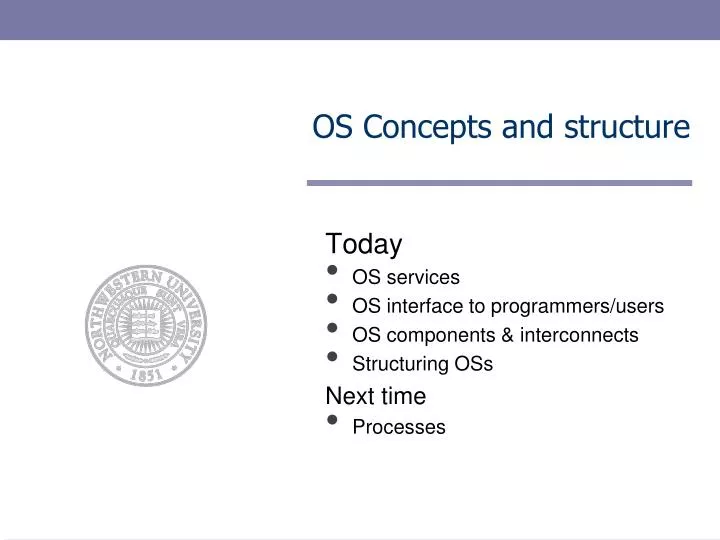 os concepts and structure