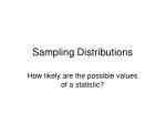 Sampling Distributions - slide 1