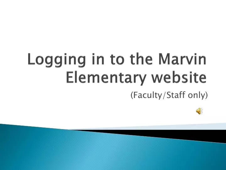 logging in to the marvin elementary website
