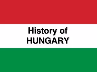 History of HUNGARY