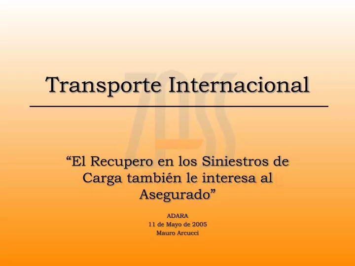 transporte internacional