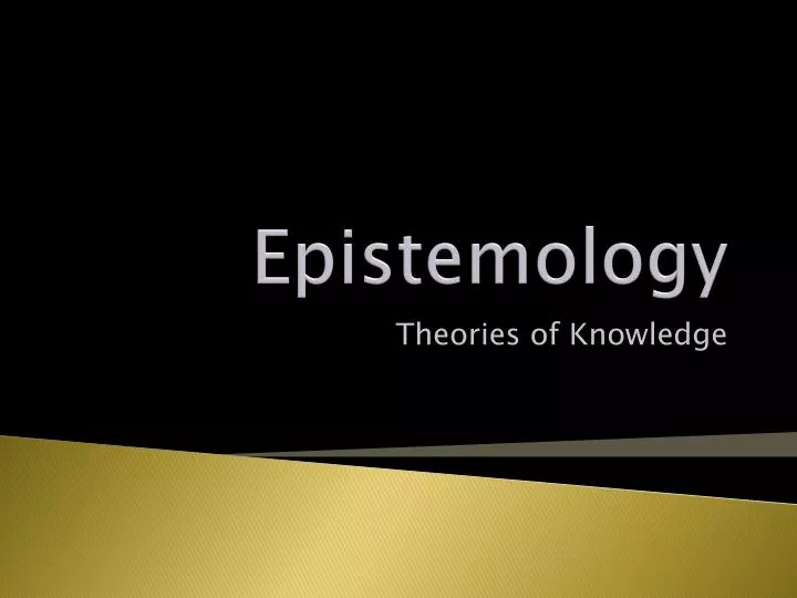 epistemology
