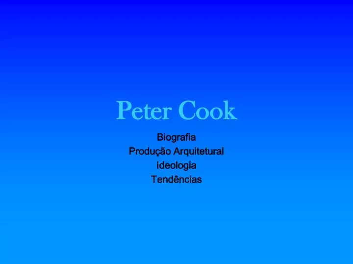 peter cook