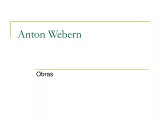anton webern