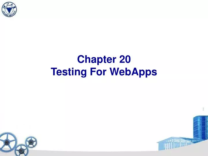 chapter 20 testing for webapps