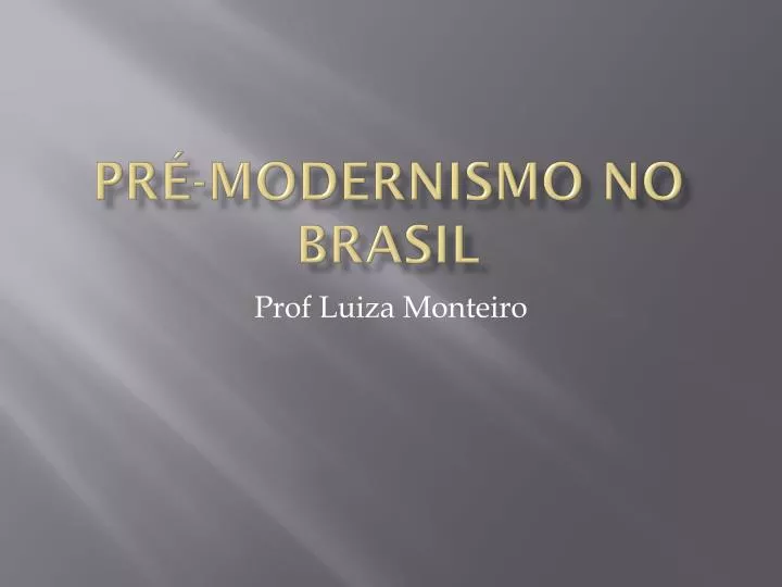 pr modernismo no brasil