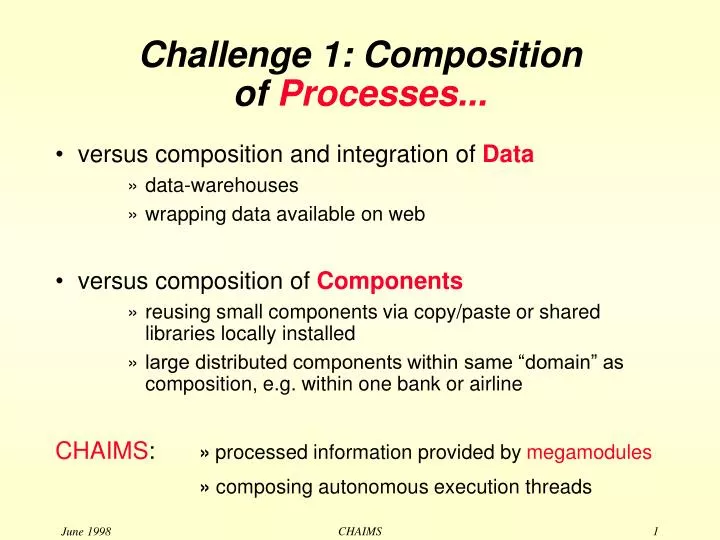 challenge 1 composition of processes