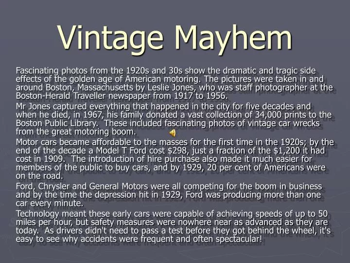 vintage mayhem